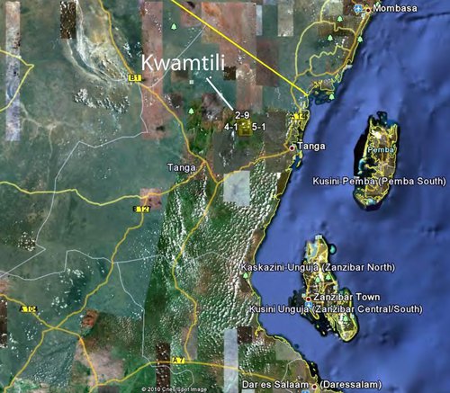 Kwamtili map